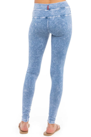 High Rise Ankle Legging (Style W-566, Light Blue Mineral Wash MW7) by -  Londo Lifestyle