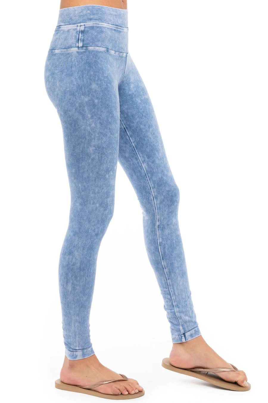 High Rise Ankle Legging (Style W-566, Dark Blue Mineral Wash MW8) by H -  Londo Lifestyle