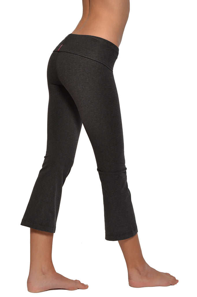 Roll Down Knee Legging (Style W-394, Dark Charcoal) by Hard Tail Forever